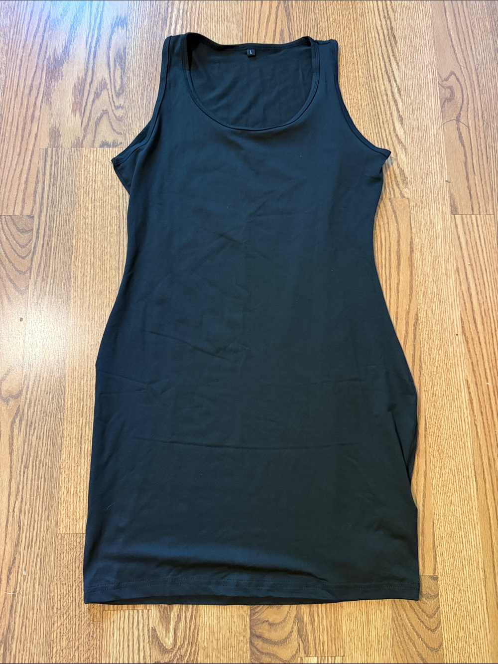 Black Sleeveless Tank Dress - Women